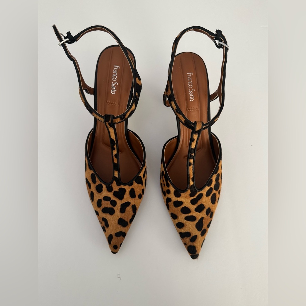 Franco Sarto Ovett Leopard Print Pumps